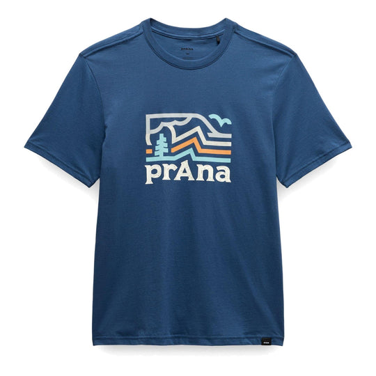 T-shirt Peak Path prAna homme - Blue Coral