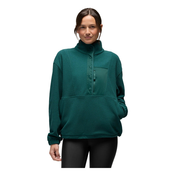 Chandail en molleton à demi-boutons-pression Stretch Zion - Femme