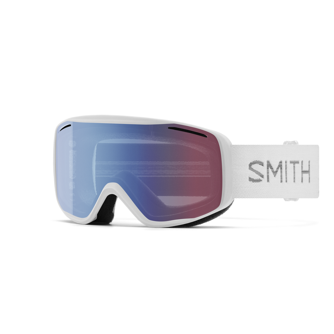 Rally White Chunk / Blue Sensor Mirror