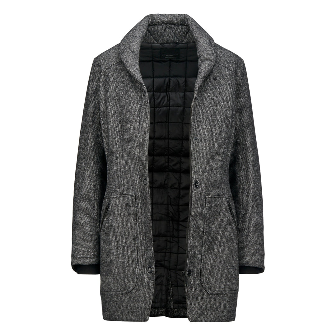 Manteau isolé à col châle Alchemy Equipment - manteau ouvert, doublure isolée