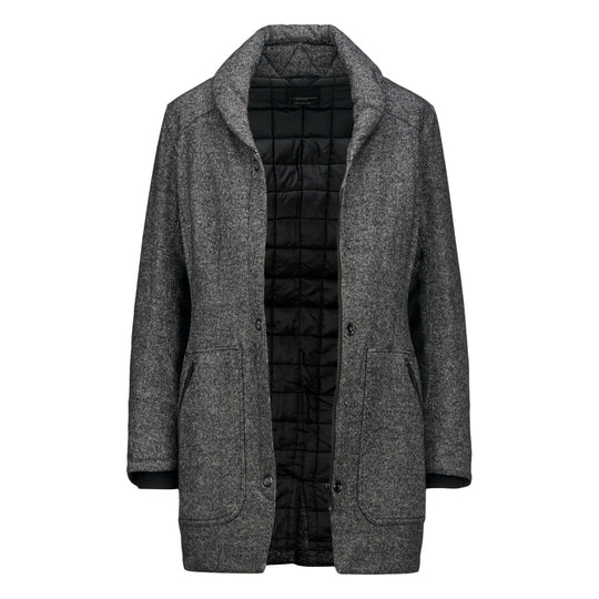 Manteau isolé à col châle Alchemy Equipment - manteau ouvert, doublure isolée