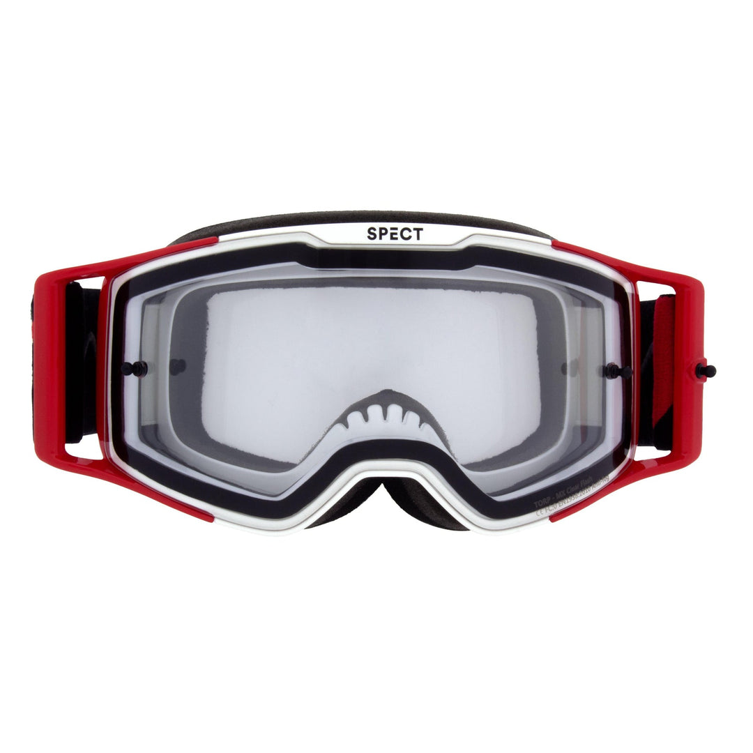 Lunettes Red Bull SPECT Torp White/Red Clear Flash